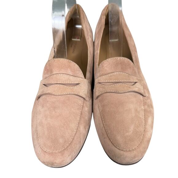 Clarks Unstructured Un Blush Go Womens Suede Penny Loafers Shoes Flats sz 8.5 - Picture 6 of 16